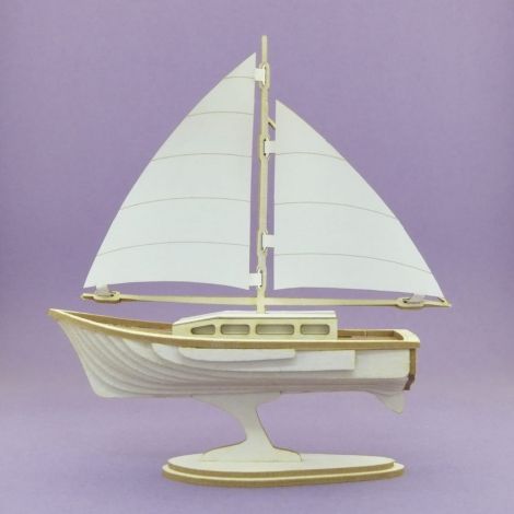 Tekturka Crafty Moly 3D Żaglówka